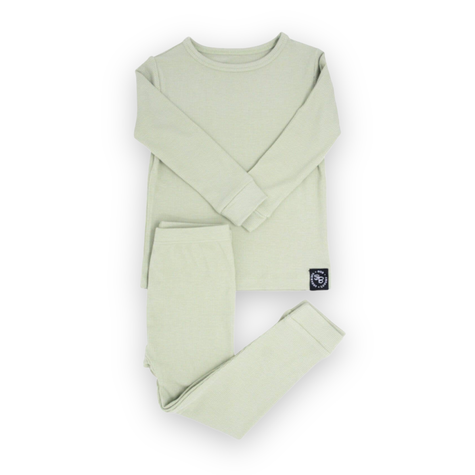 Sweet Bamboo Desert Sage Ribbed Lounge PJ