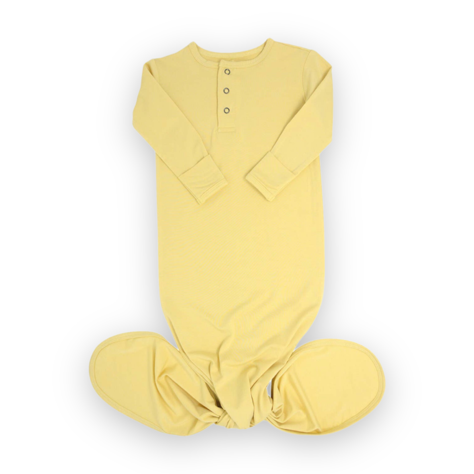 Sweet Bamboo Gender Neutral Knotted Tie Gown Ruffle Me This