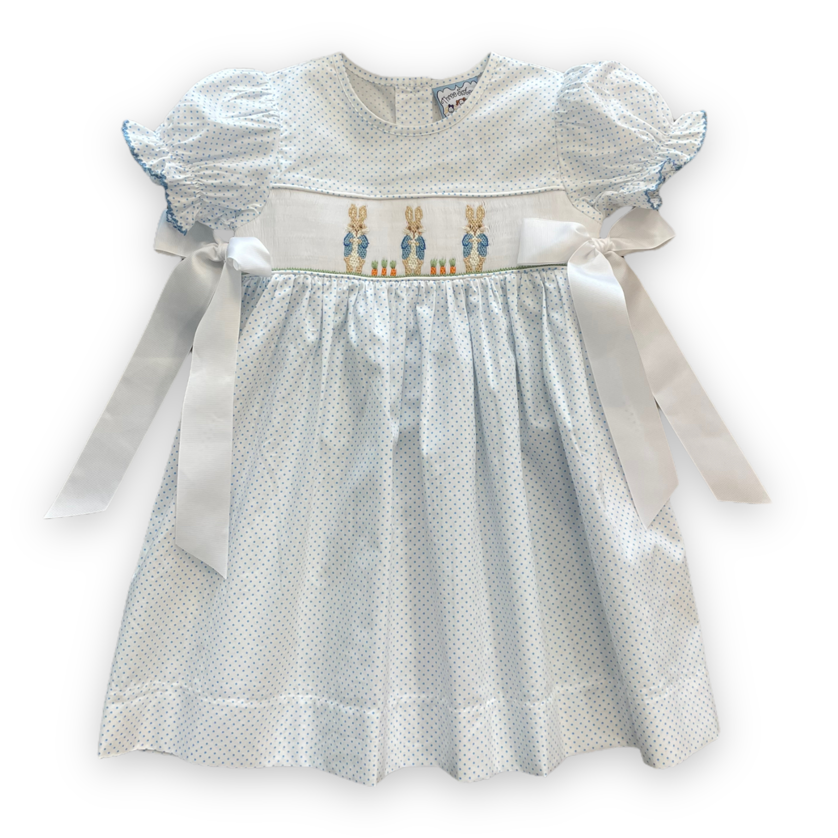 Three Sisters Clothing Peter Rabbit Smocked Easter Girl Dress