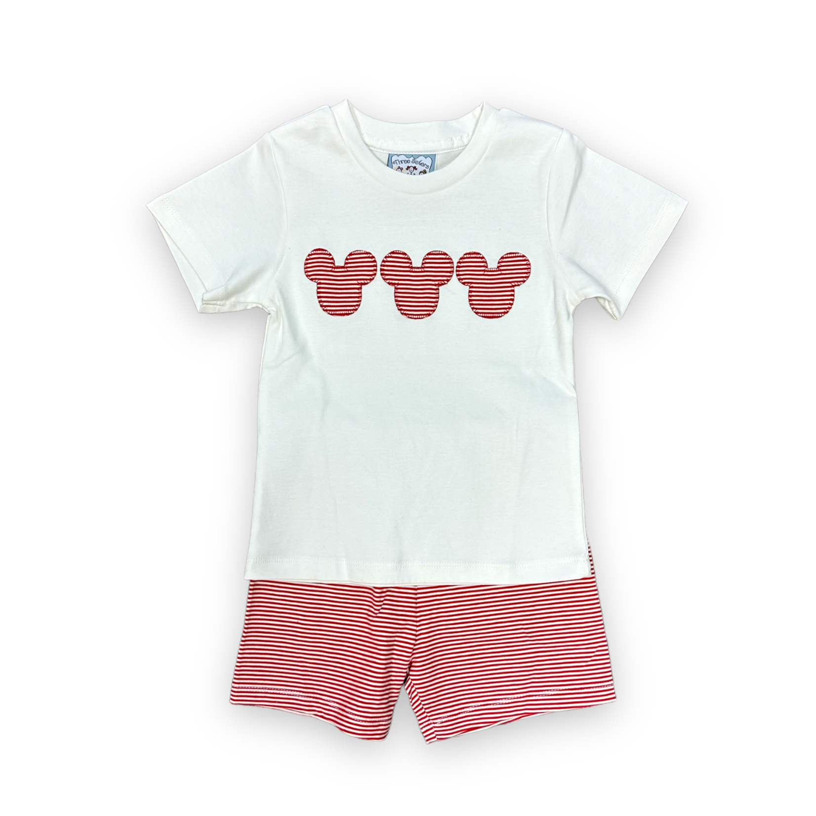 Three Sisters Mouse Ears Boy Short Set