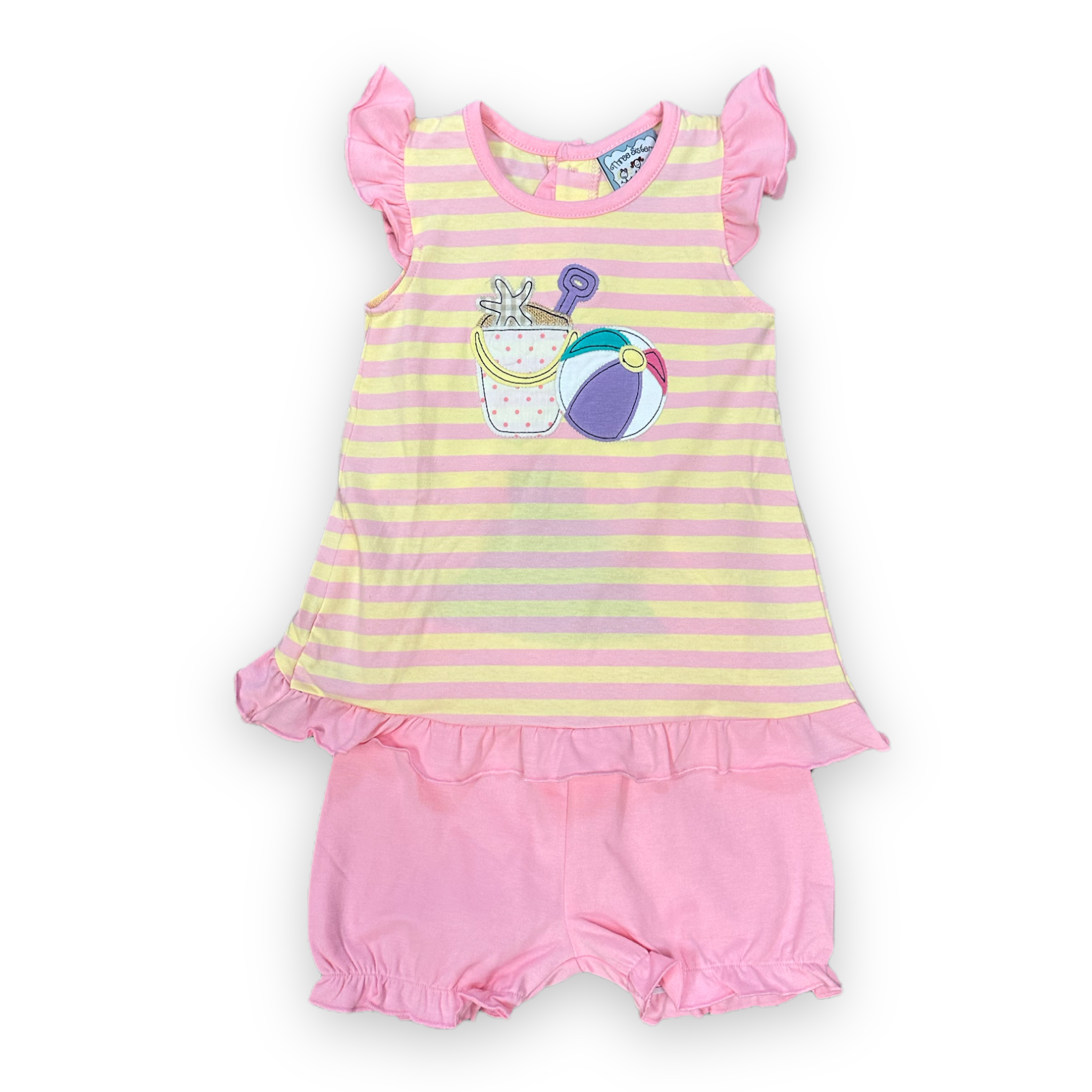Three Sisters Summer Beach Fun Girl Bloomer Set Ruffle Me This