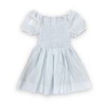 Banana Split Blue Seersucker Smocked Dress (Size 4)