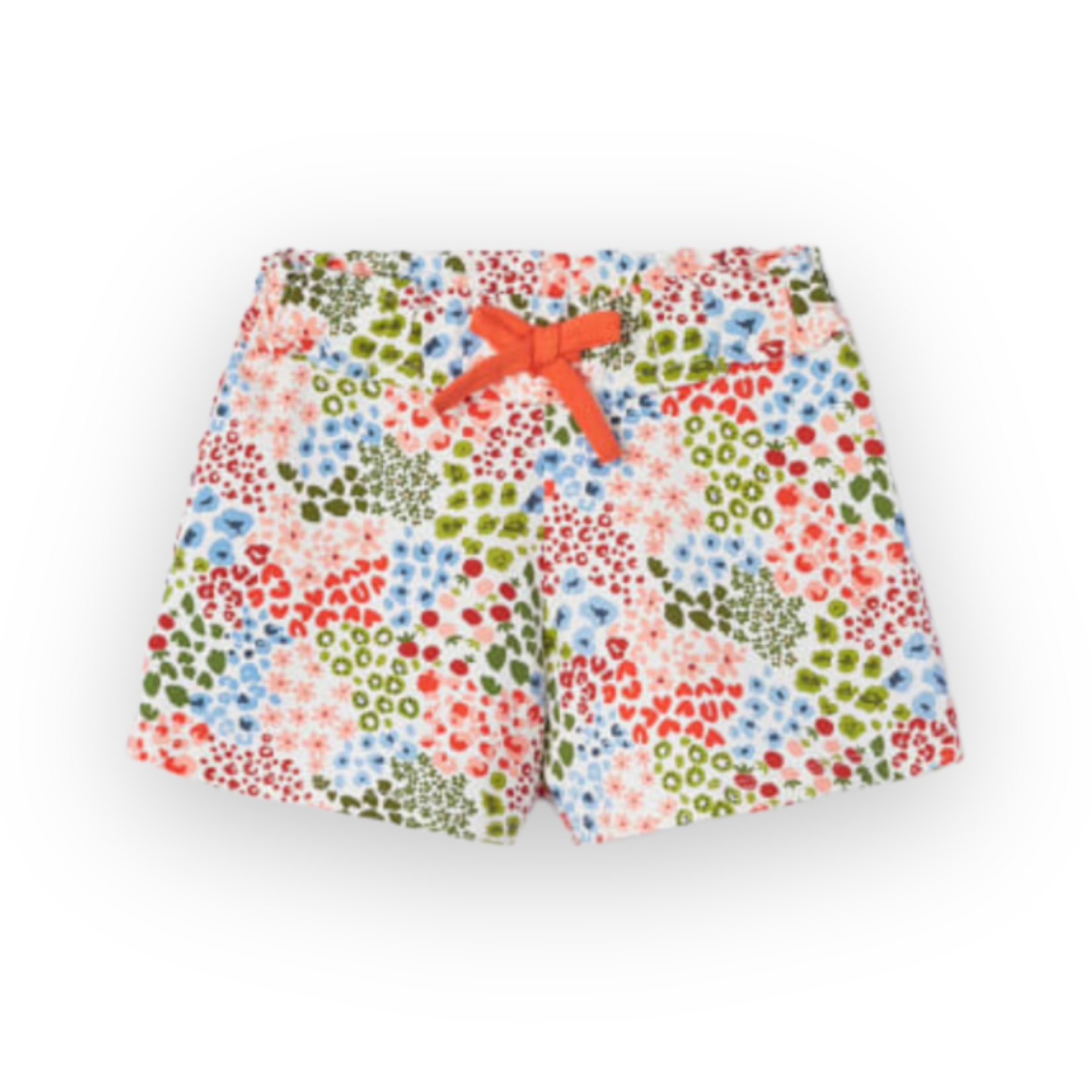Mayoral High Waisted Cotton Short (Orange Size 8)