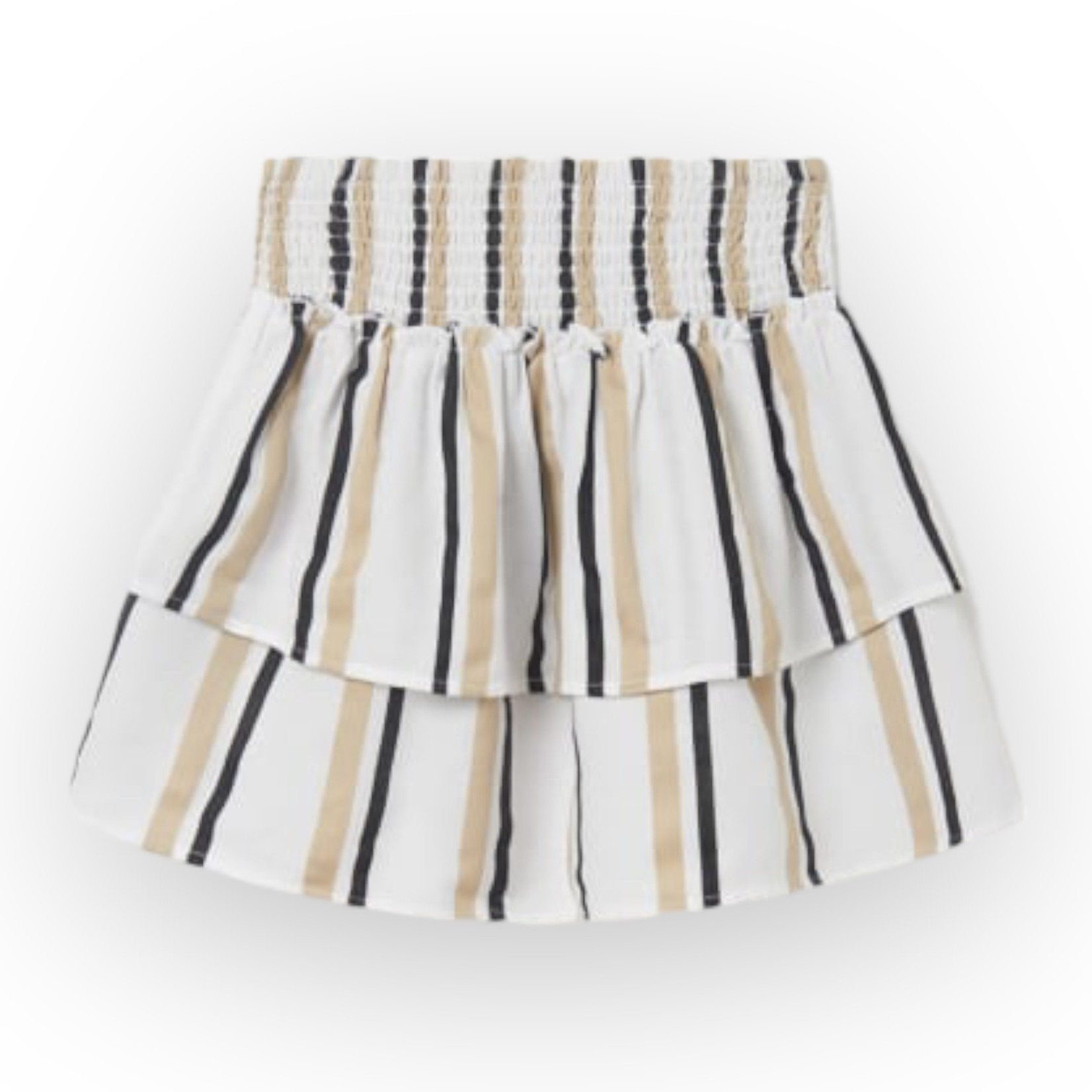 Mayoral Black Striped Skirt  (Size 18)
