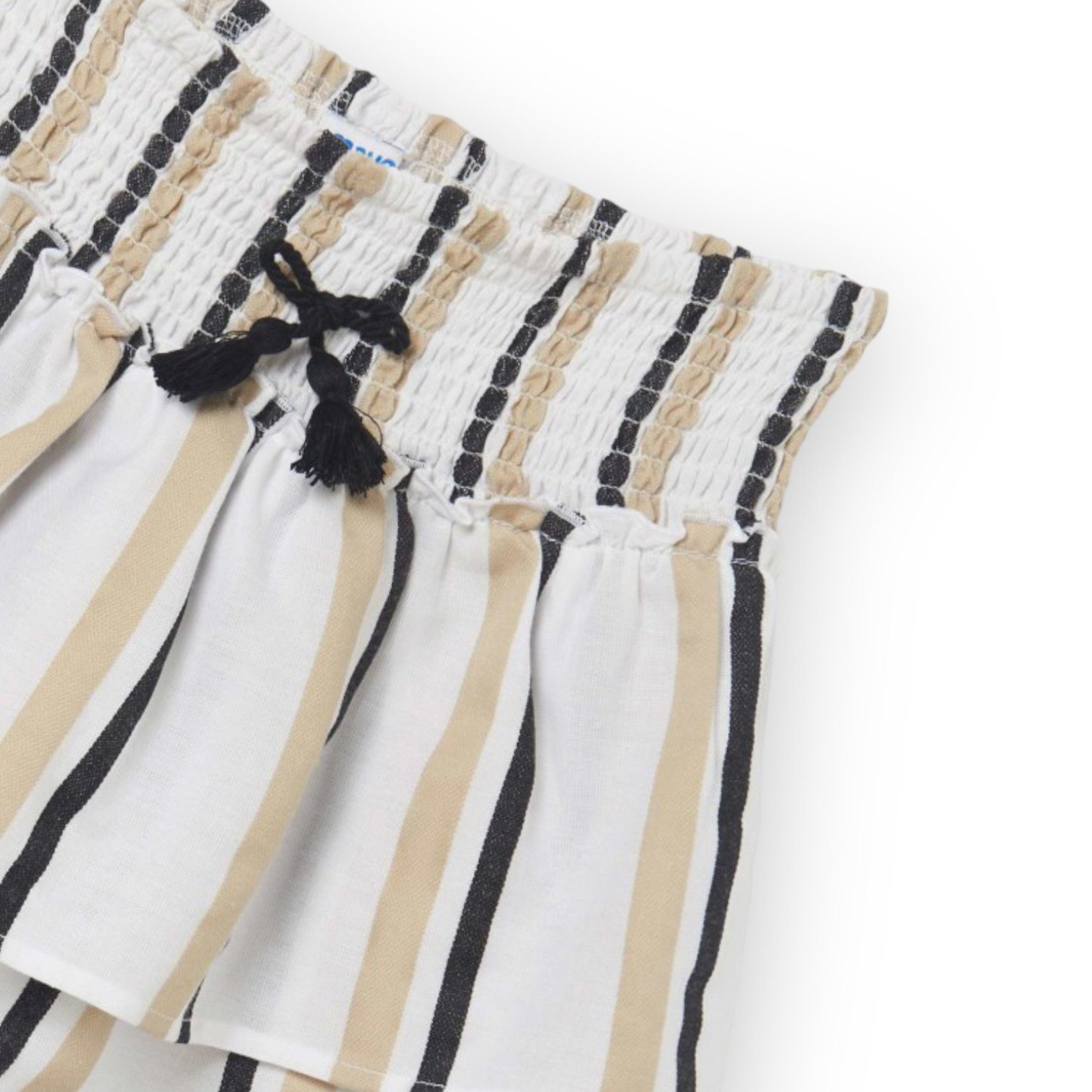 Mayoral Black Striped Skirt  (Size 18)