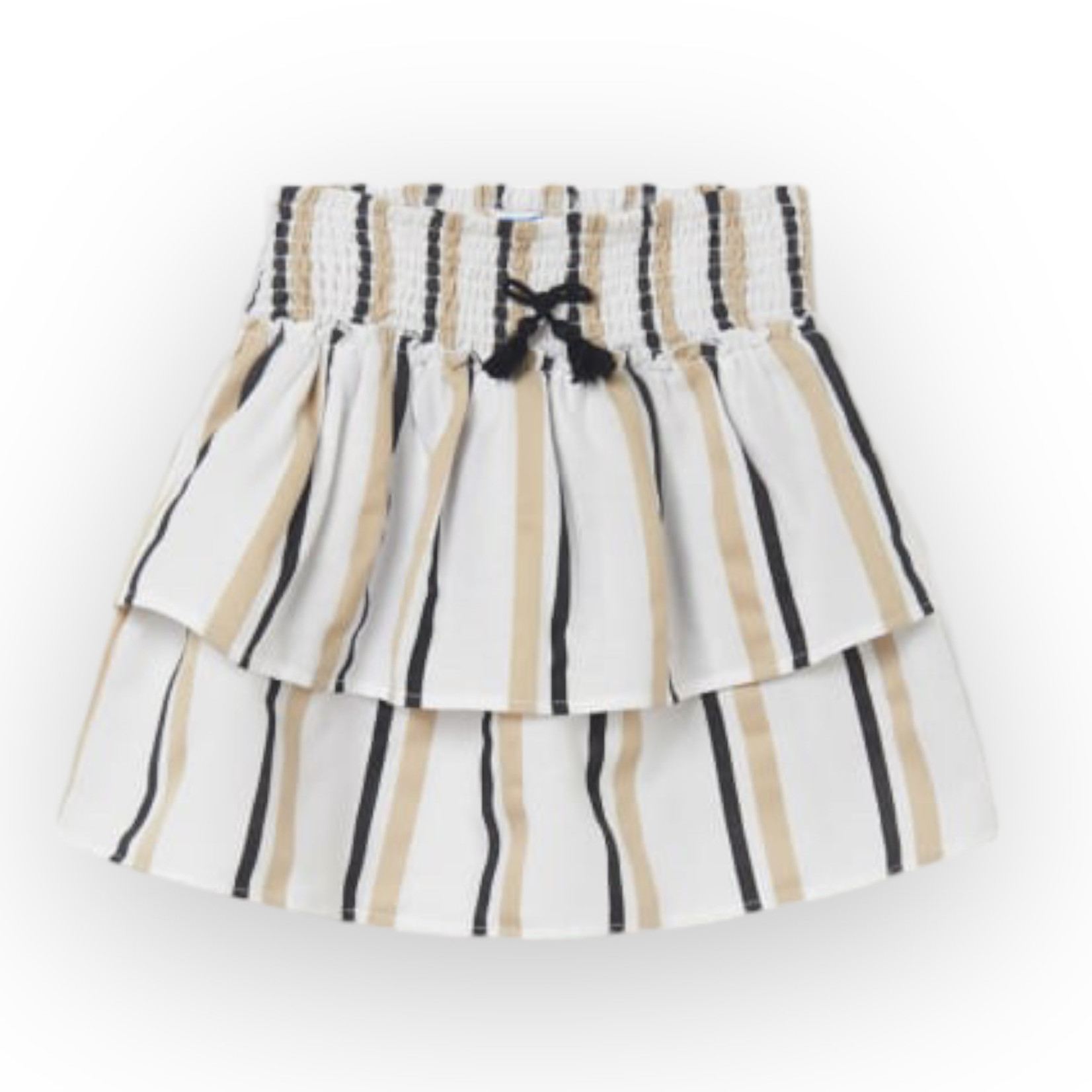Mayoral Black Striped Skirt  (Size 18)