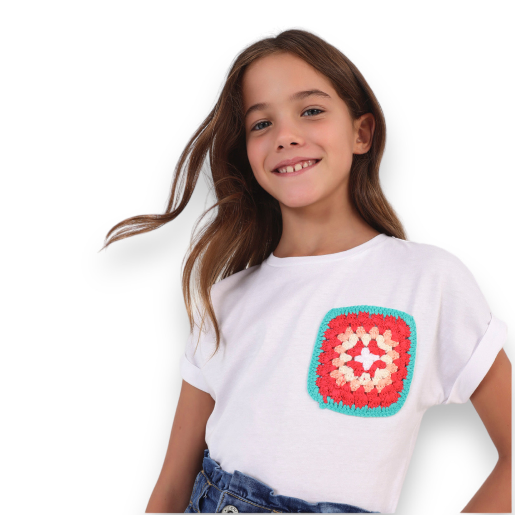 Mayoral Crochet Pocket Top