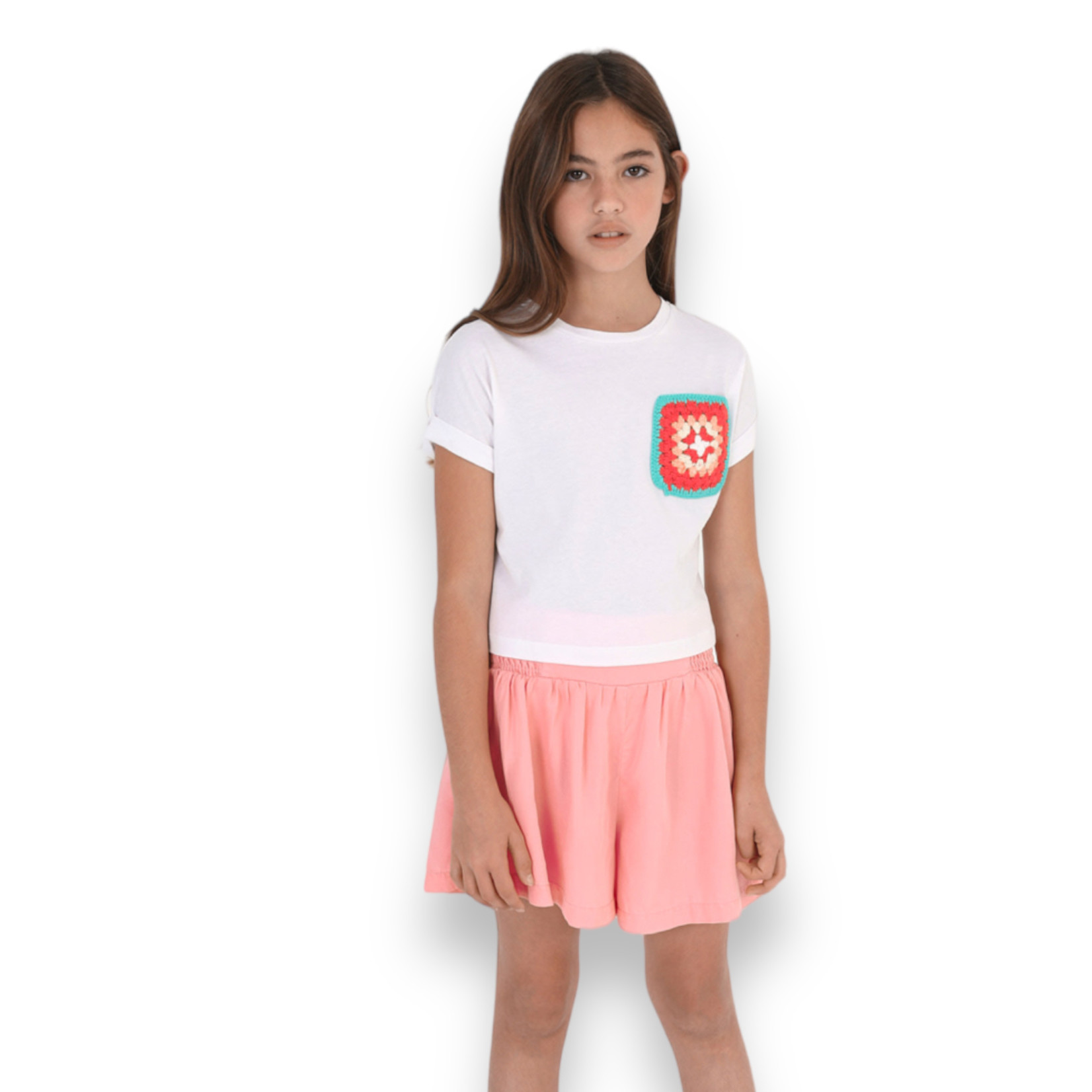 Mayoral Crochet Pocket Top