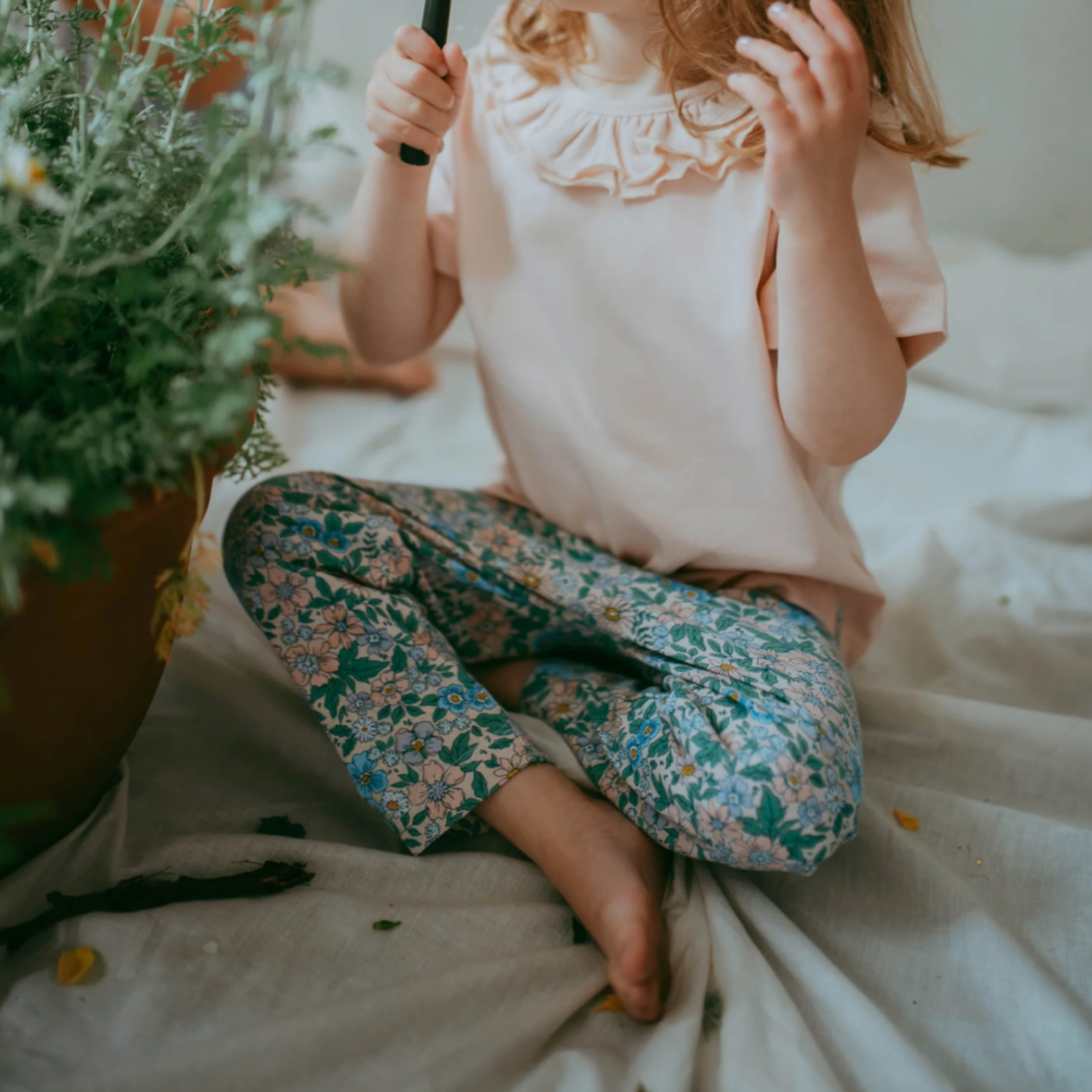 Lilly + Sid Floral Legging - Size 2-3Y