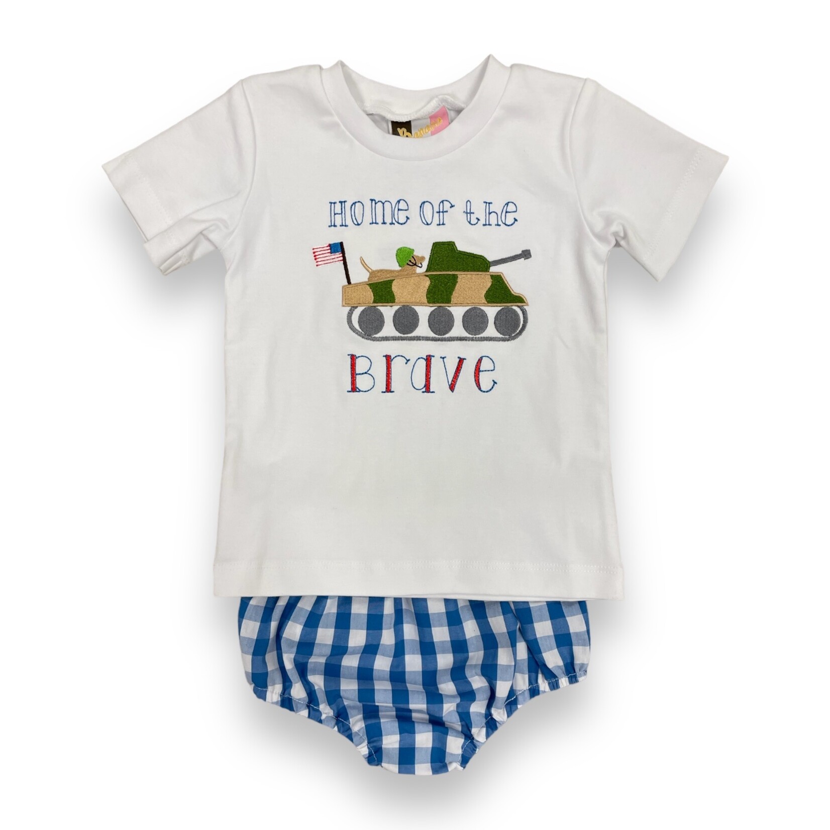 Banana Split Home of the Brave Diaper Set