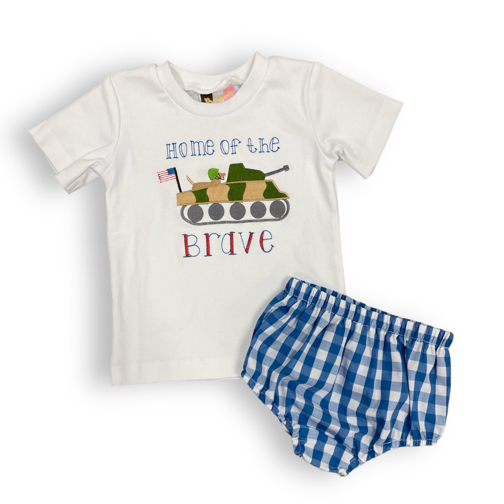 Banana Split Home of the Brave Diaper Set