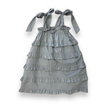 Yo Baby Blue Tiered Tie Dress