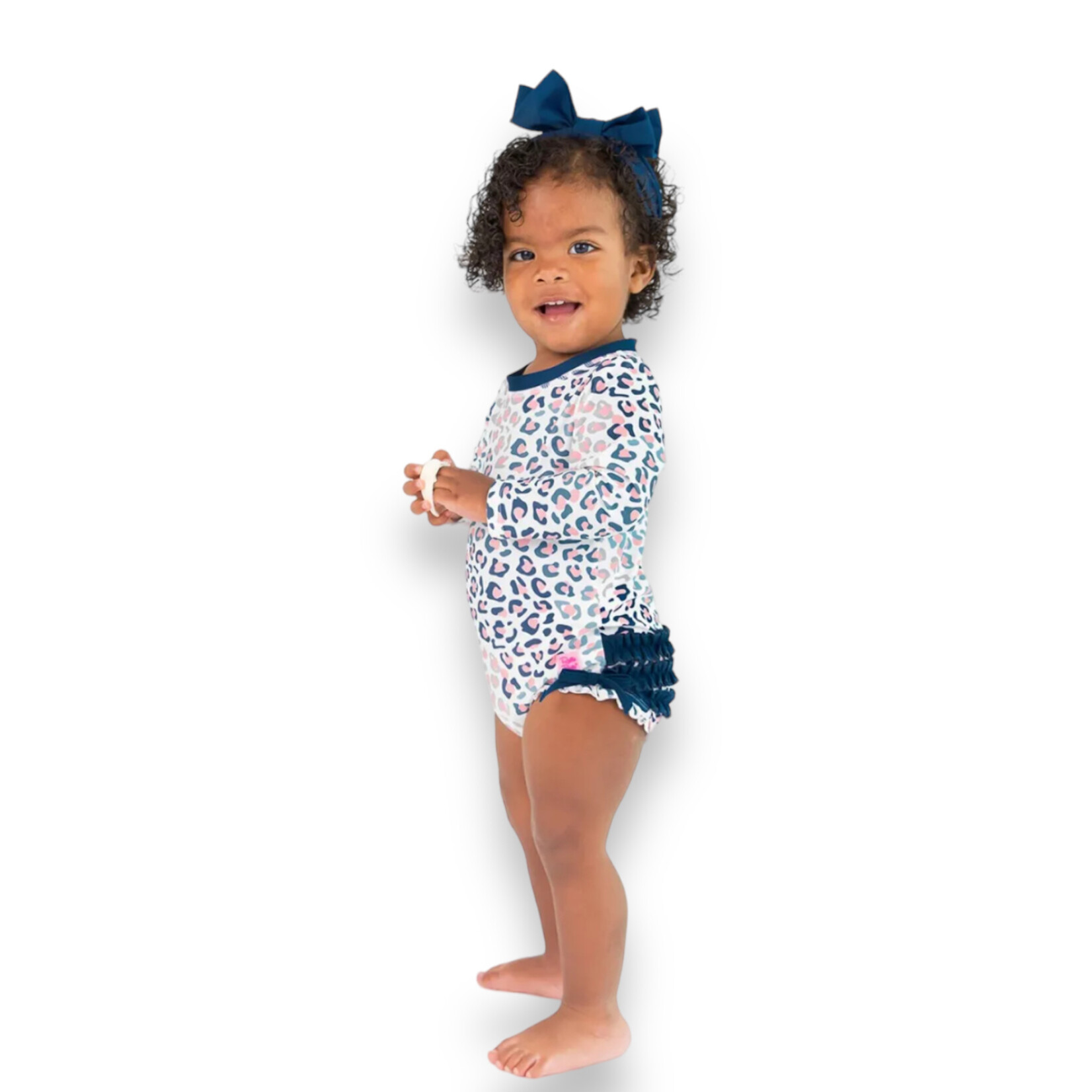 Ruffle Butts Cool Leopard L S One Piece Rash Guard Ruffle Me This
