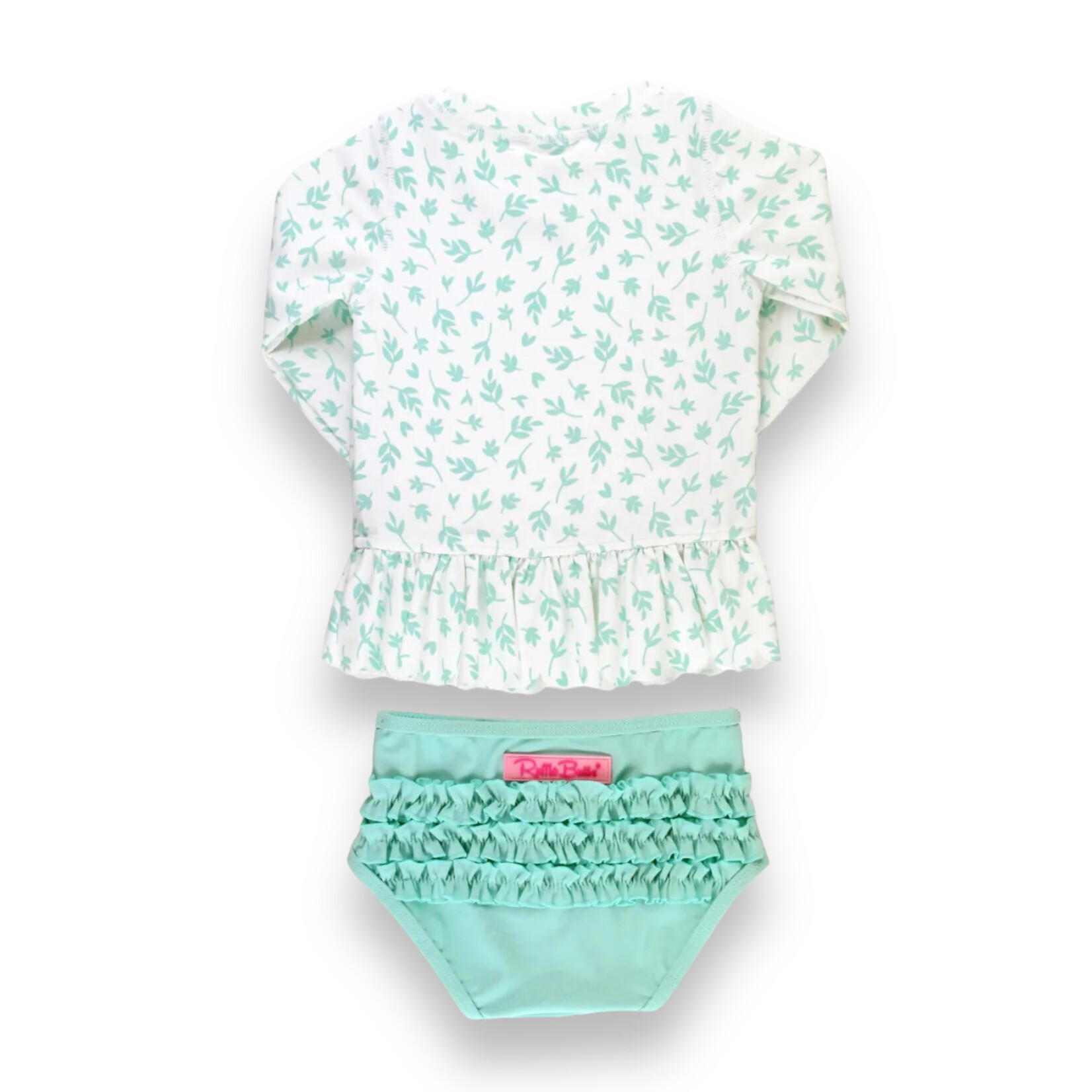 Ruffle Butts Whimsical Charm Two Piece Rash Guard