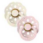 BIBS Ivory & Blossom Boheme 2-Pack Pacifier (Round)