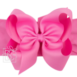 5.5" Wide Bow Headband - Hot Pink