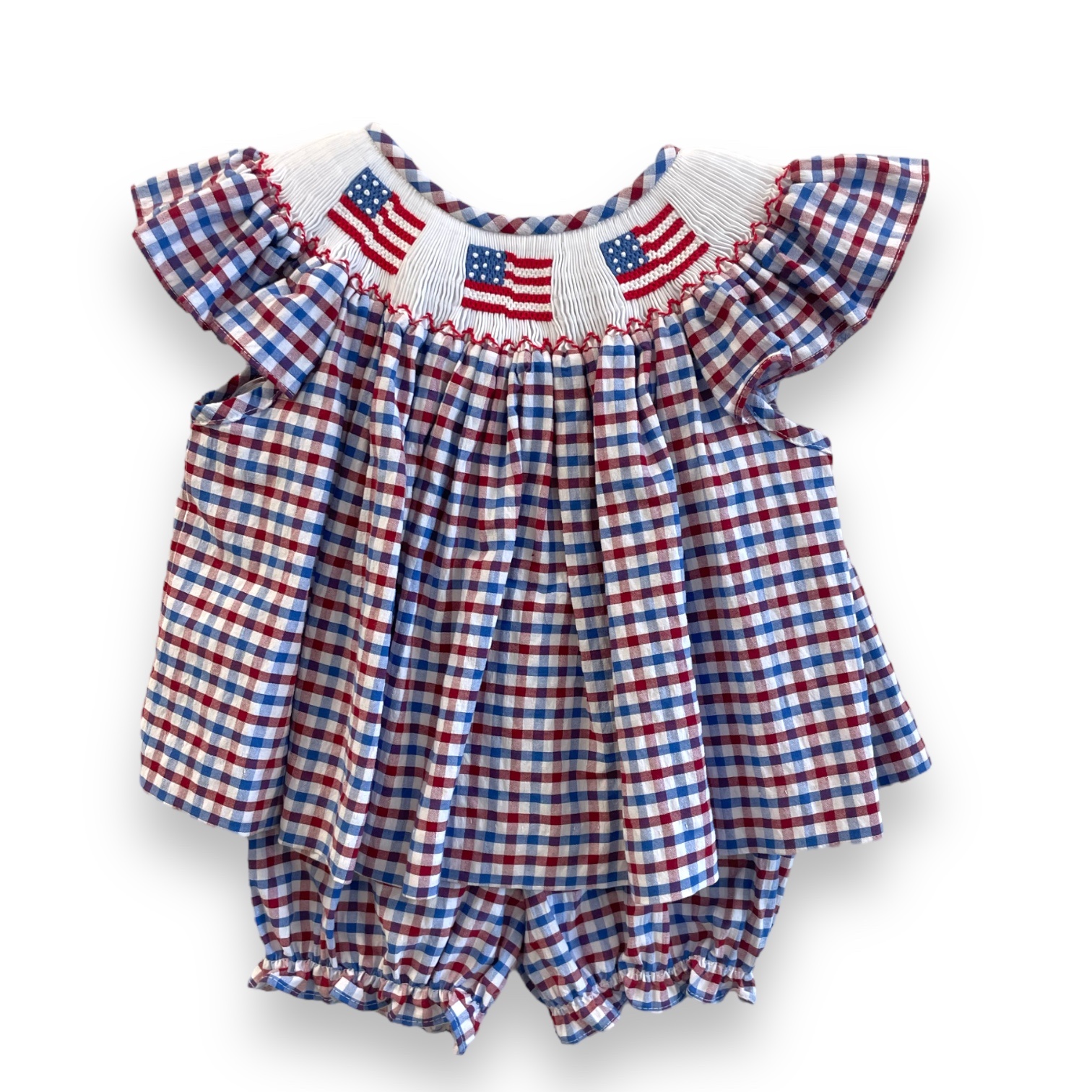 Charming Little One USA Smocked Bloomer Set Ruffle Me This