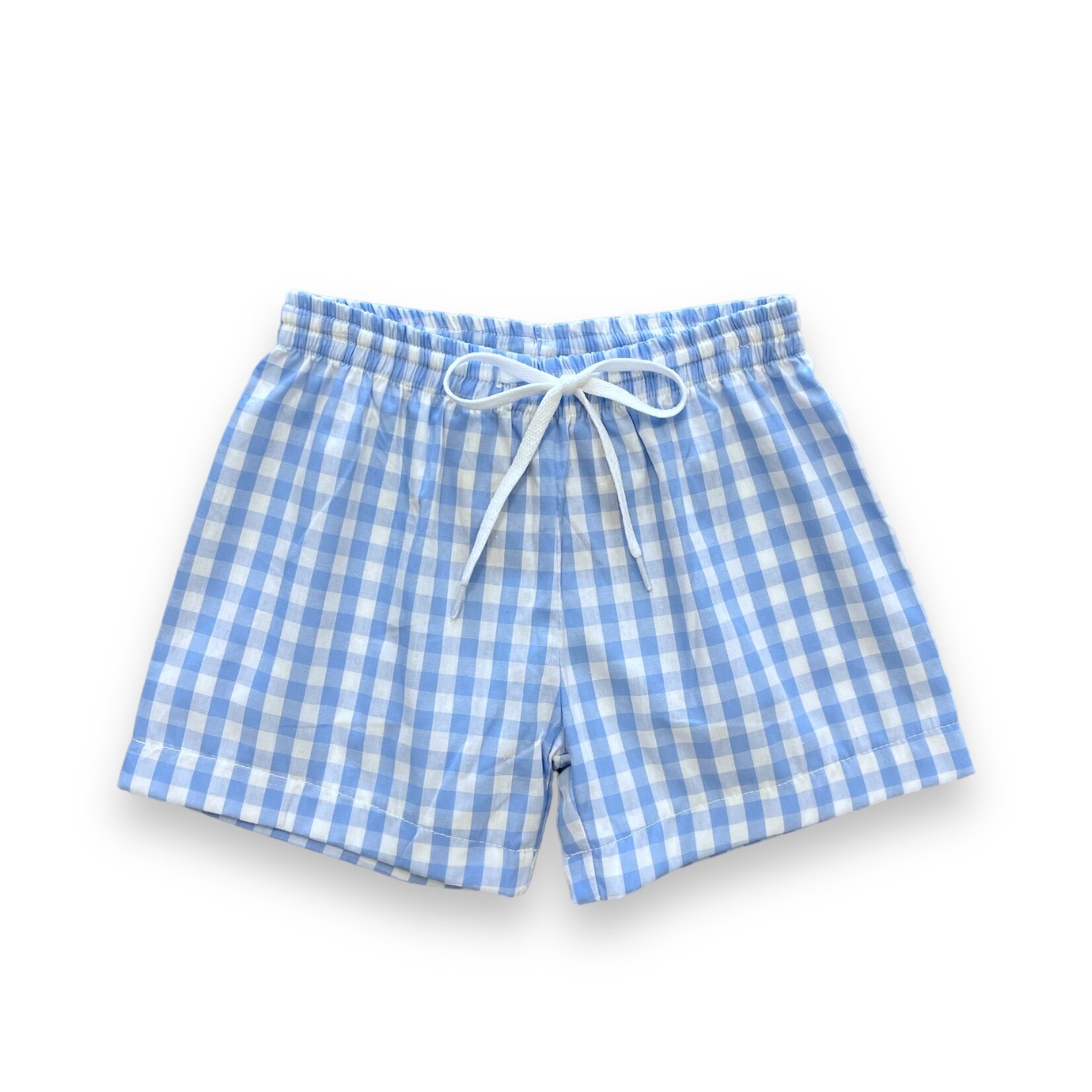 Millie Jay Blue Gingham Swim Trunk