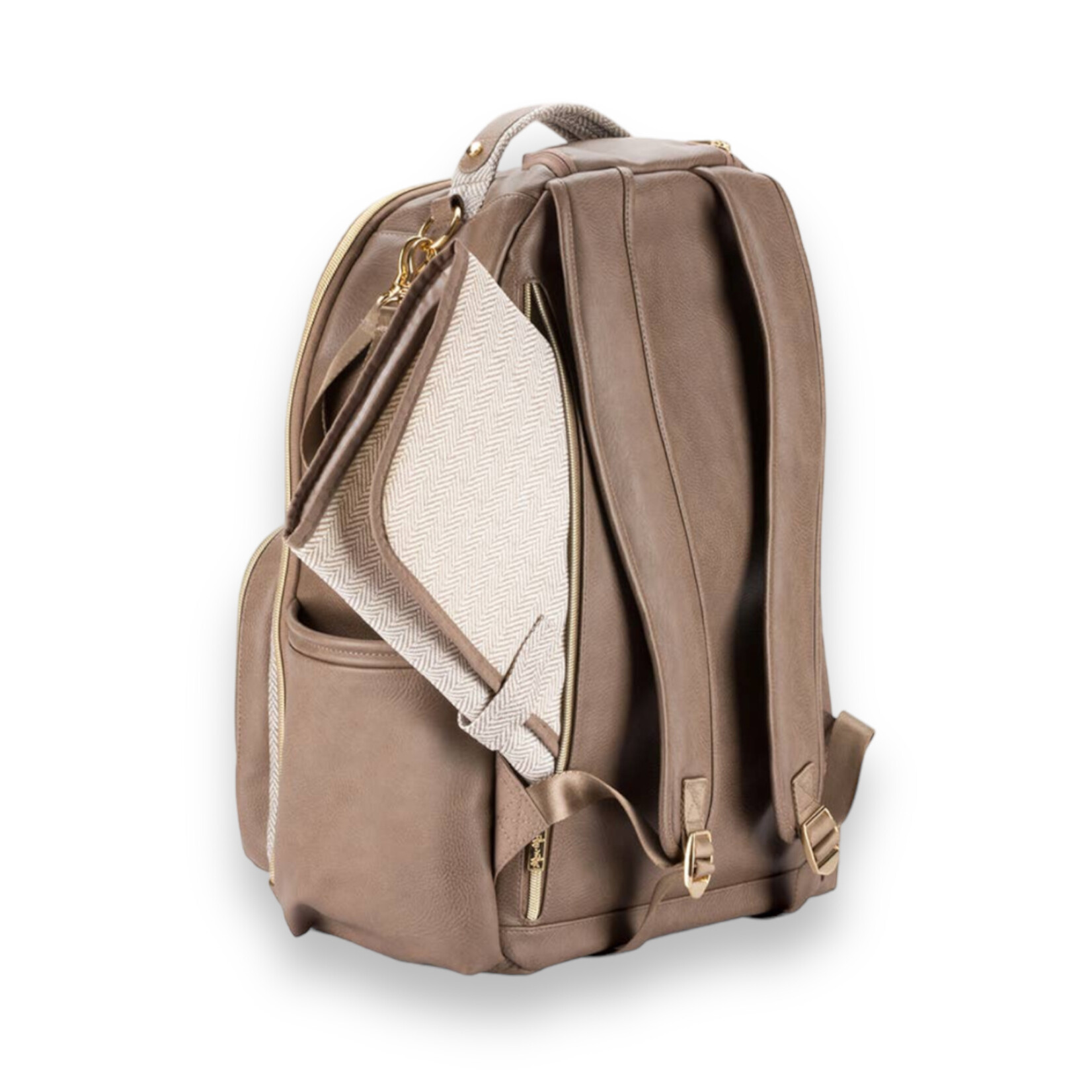 Itzy Ritzy Vanilla Latte Boss Plus Backpack Diaper Bag