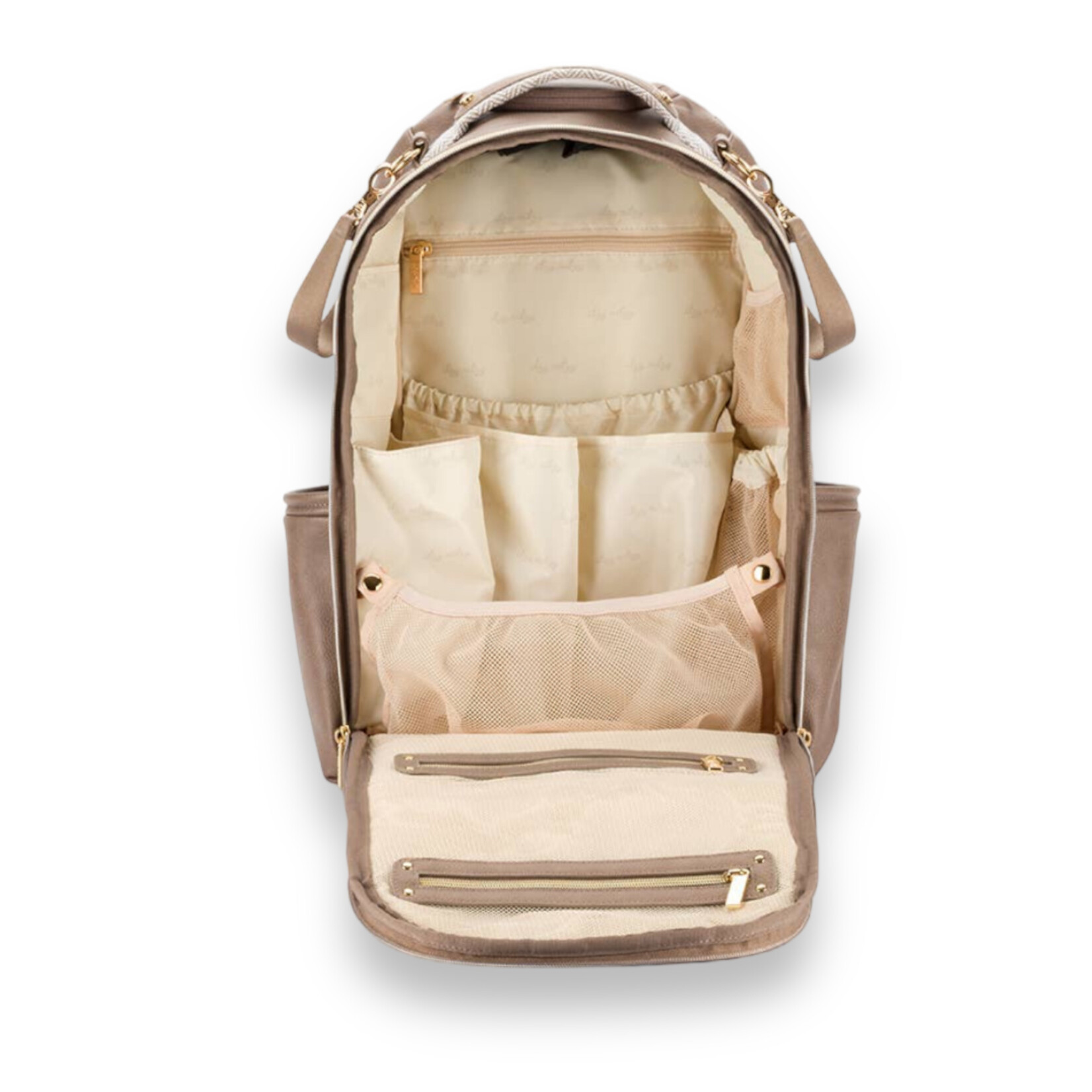 Itzy Ritzy Vanilla Latte Boss Plus Backpack Diaper Bag