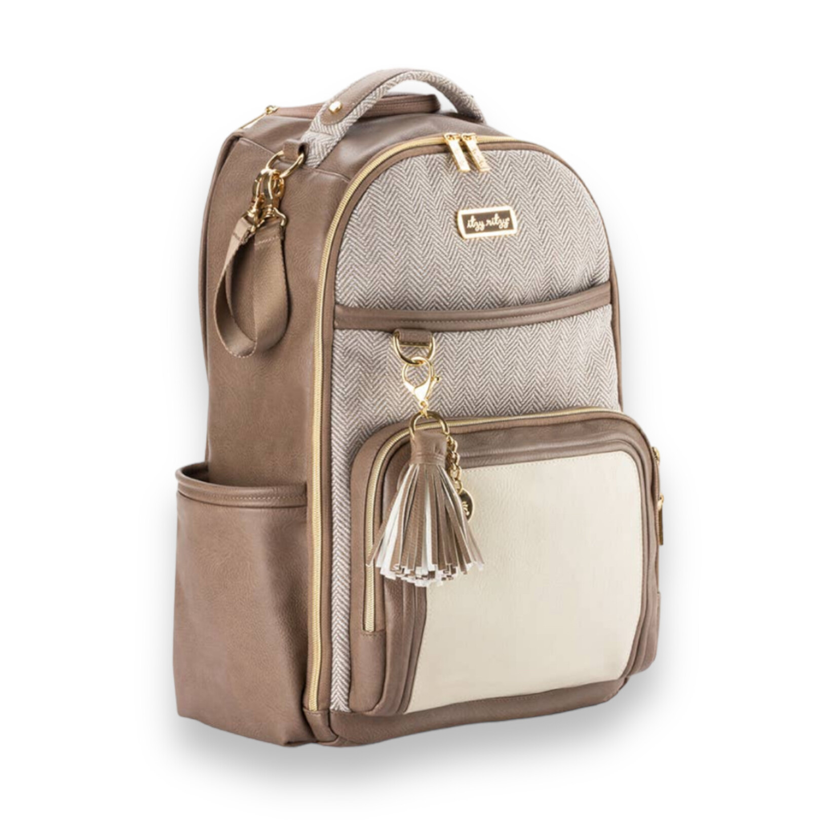 Itzy Ritzy Vanilla Latte Boss Plus Backpack Diaper Bag