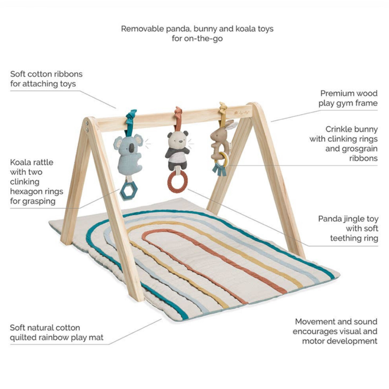 Itzy Ritzy Bespoke Ritzy Wooden Activity Gym Set