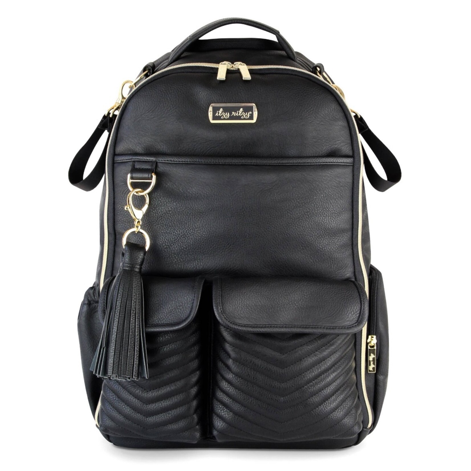 Itzy Ritzy Jetsetter Black Boss Diaper Bag Backpack