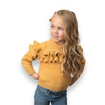Mustard Double Ruffle Sweater (Size 10/12)