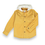 Me & Henry Erin Hooded Cord Yellow Woven Shirt (Size 2-3T)