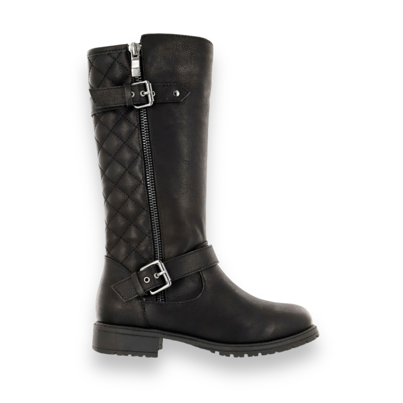 Mia Kids Quilted Riding Boots - Black