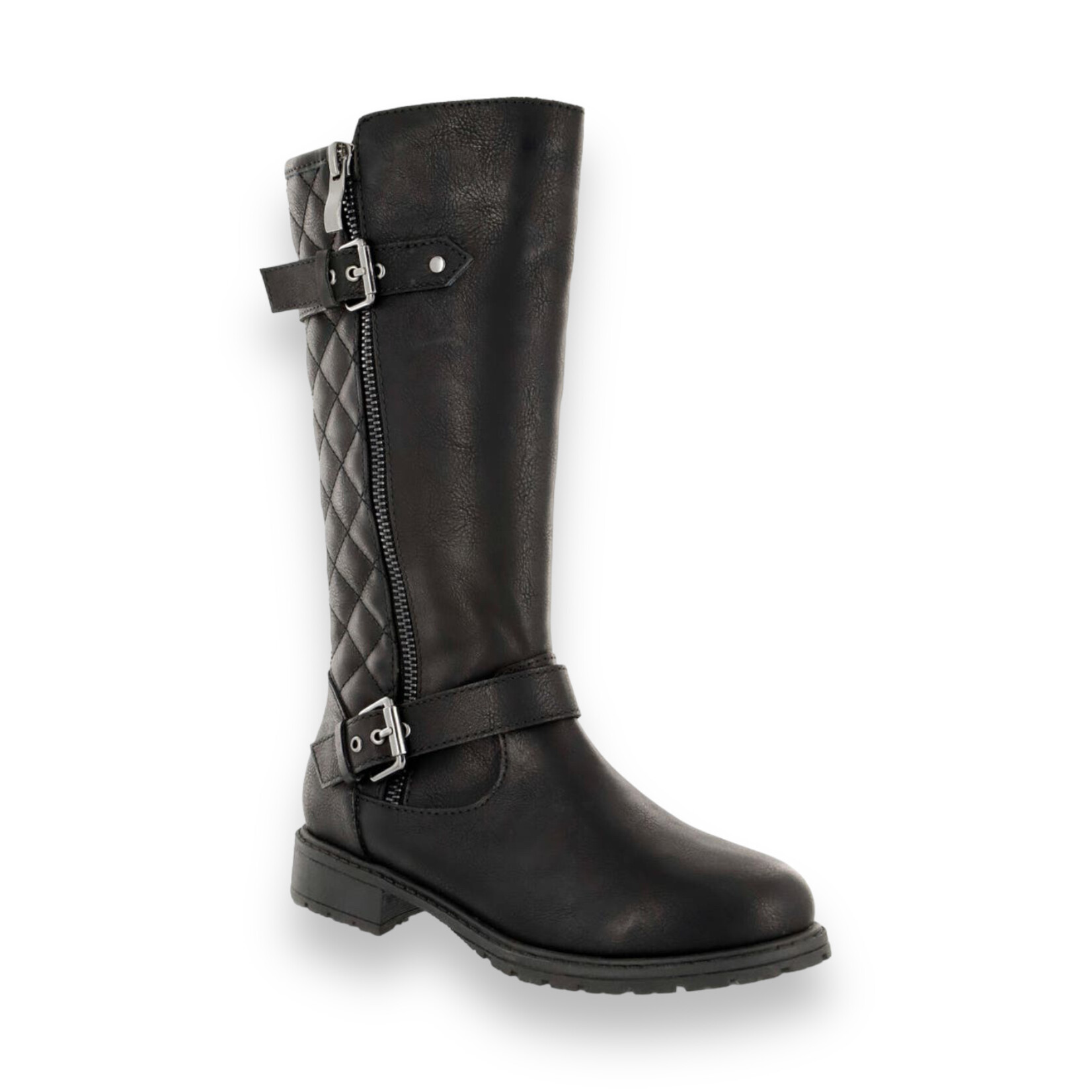 Mia Kids Quilted Riding Boots - Black