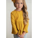 Mustard Ribbed Top (Size 10/12)