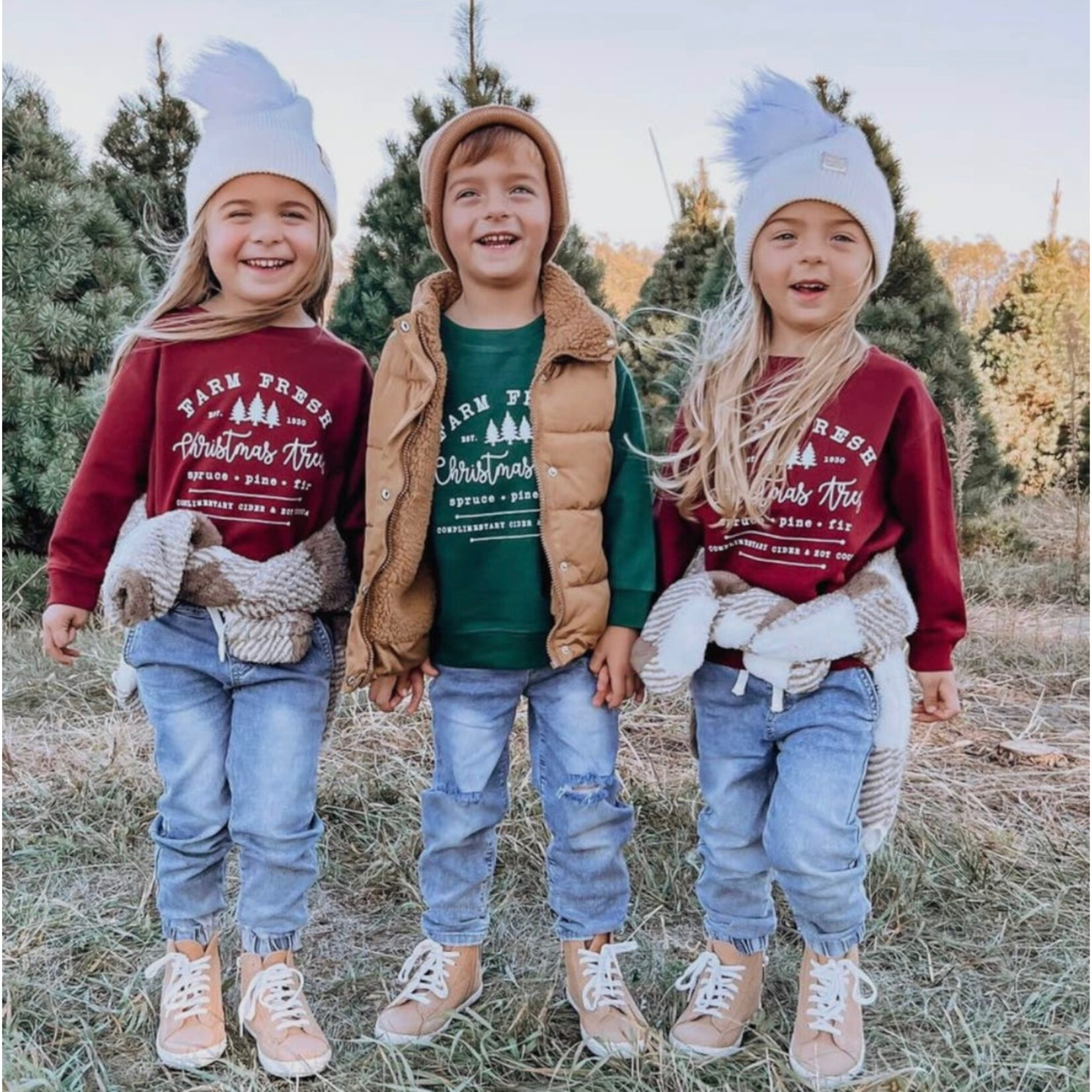 Fresh Farm Christmas Green Crewneck