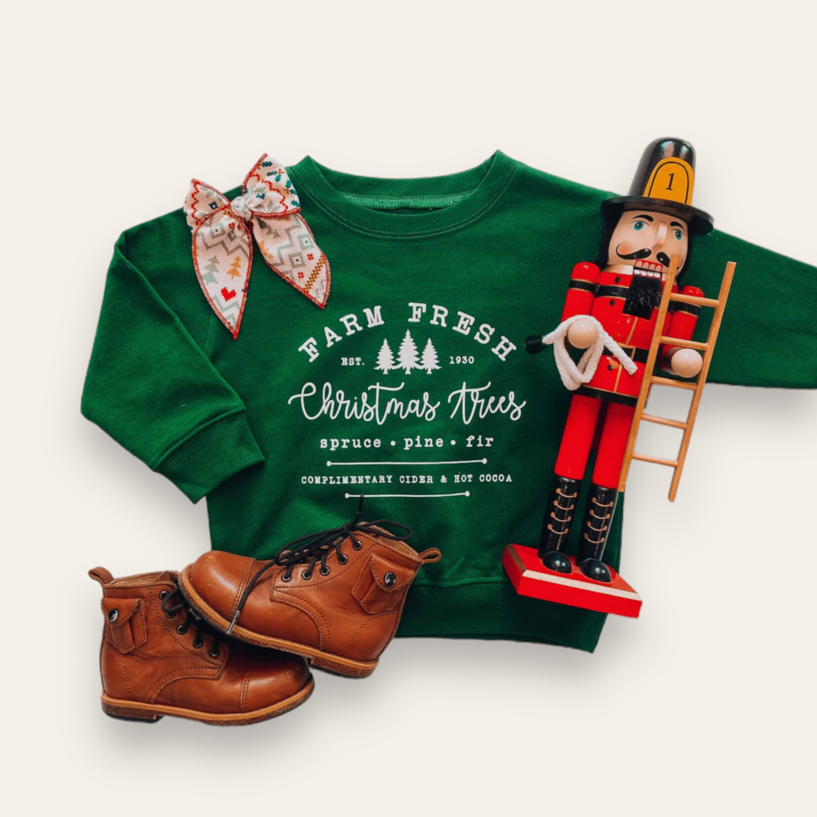 Fresh Farm Christmas Green Crewneck