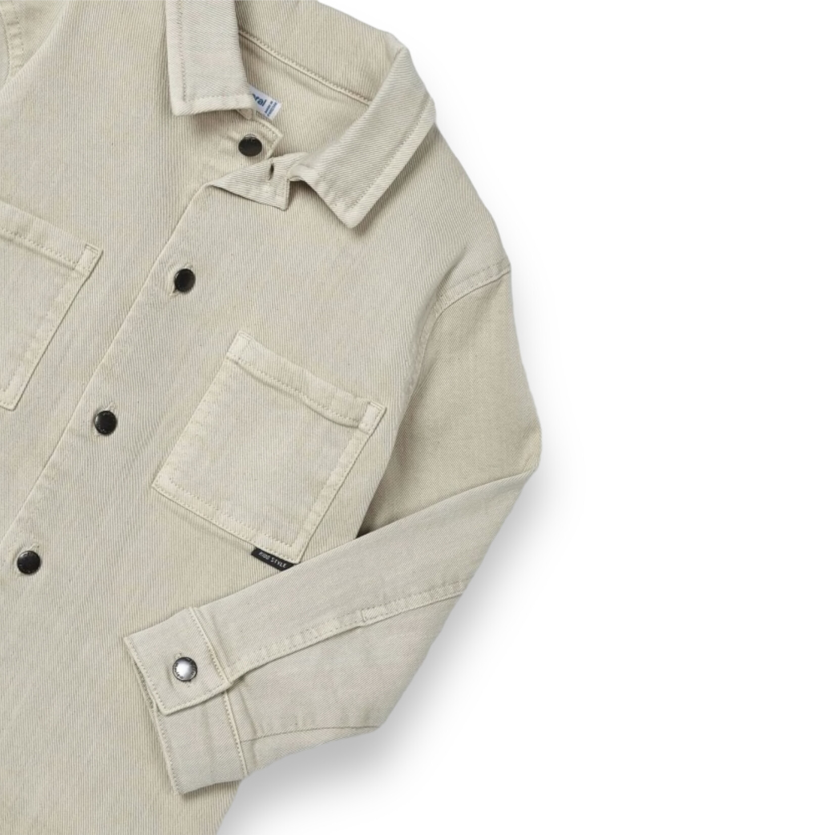 Mayoral Cement Twill Overshirt (Size 2)