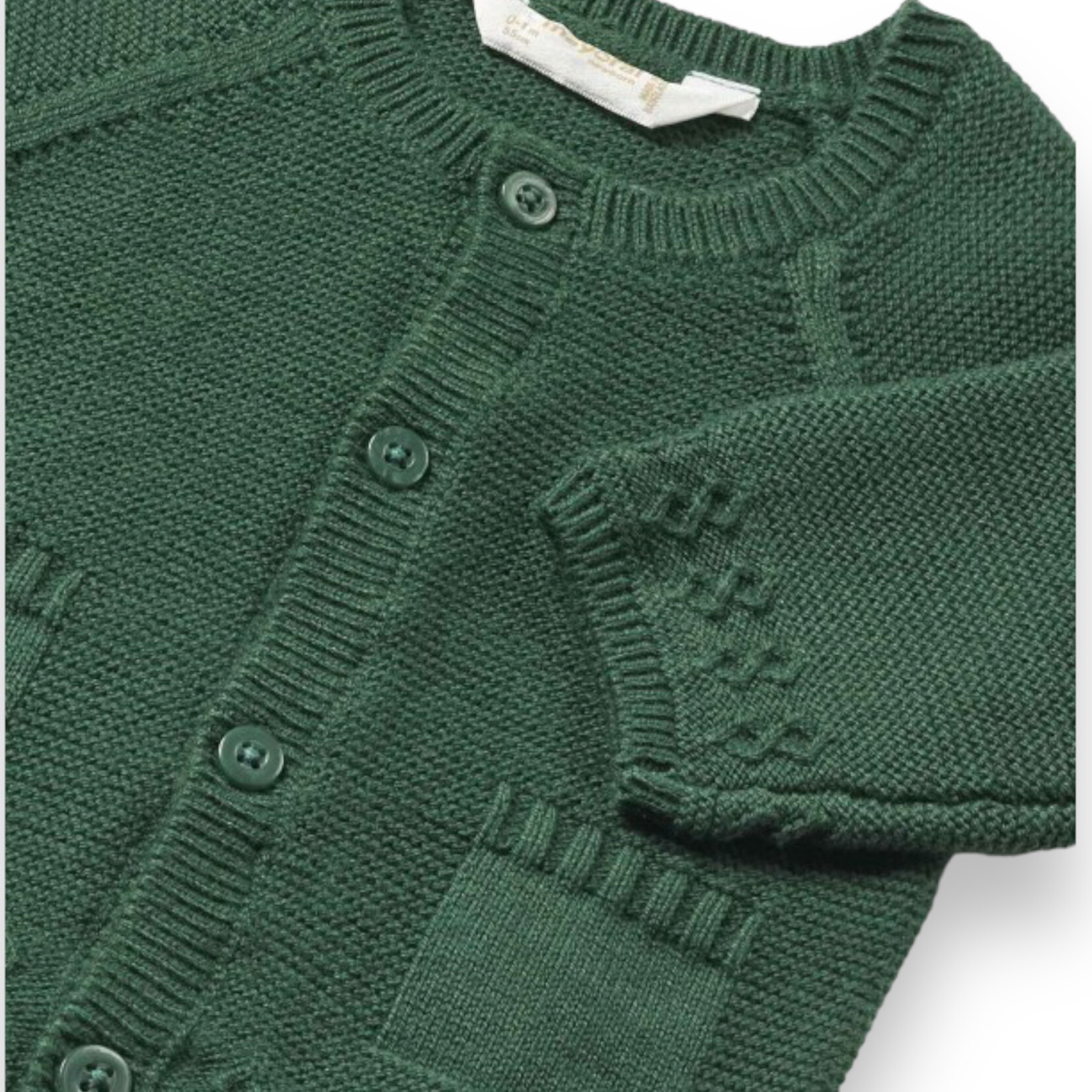 Mayoral Knit Cardigan Green