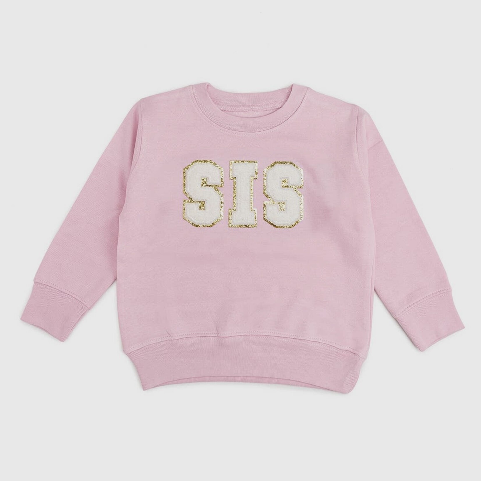 Sweet Wink Chenille Patch Sis Crewneck (Size 3)