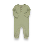 Me & Henry Sage Mason Rib Romper