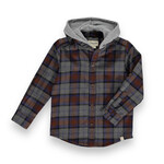 Me & Henry Plaid Erin Hooded Woven Shirt