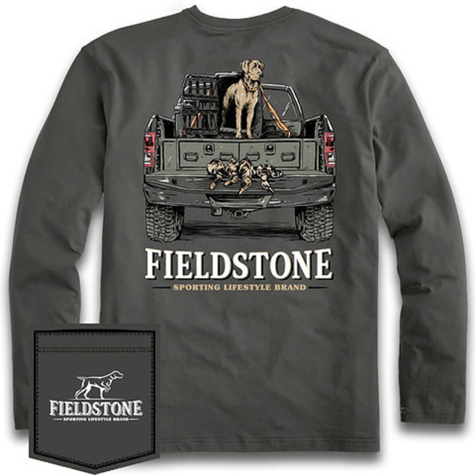 Fieldstone Truckbed Dog L/S Shirt (Size YM)