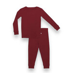 Brave Little Ones Berry Red Ribbed Set
