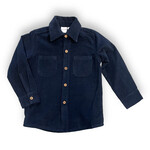 Yo Baby Corduroy Button Down Shirt - Navy