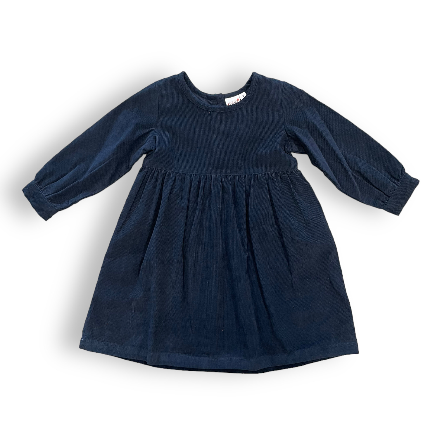 Yo Baby Corduroy Dress - Navy - Ruffle Me This