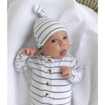 Coming Home Outfit & Hat Set - Stripes