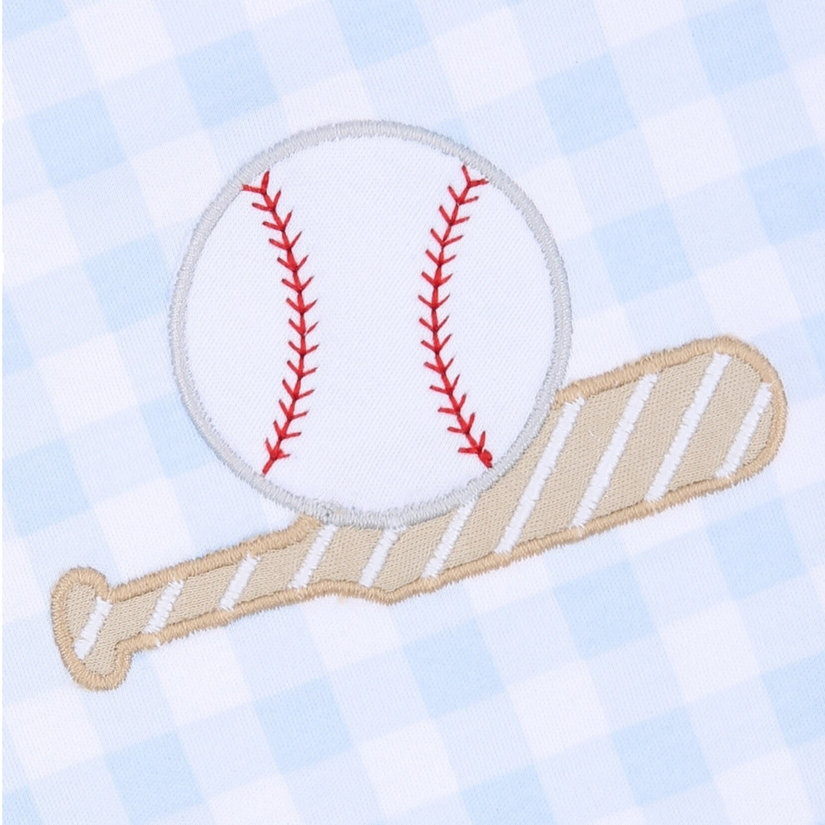 Batter Up Blue Gingham Bubble