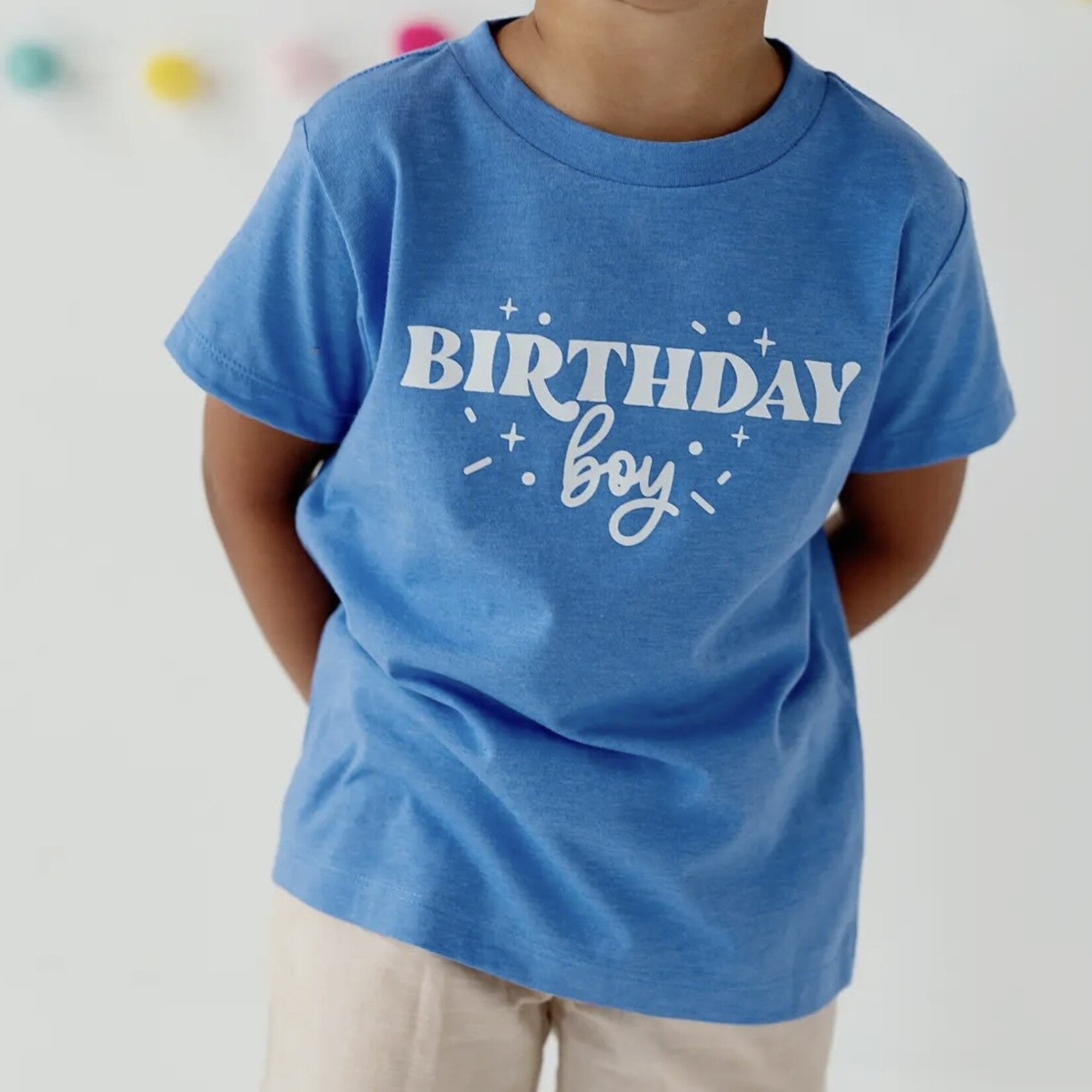 Blue Birthday Boy Shirt (Size 5)