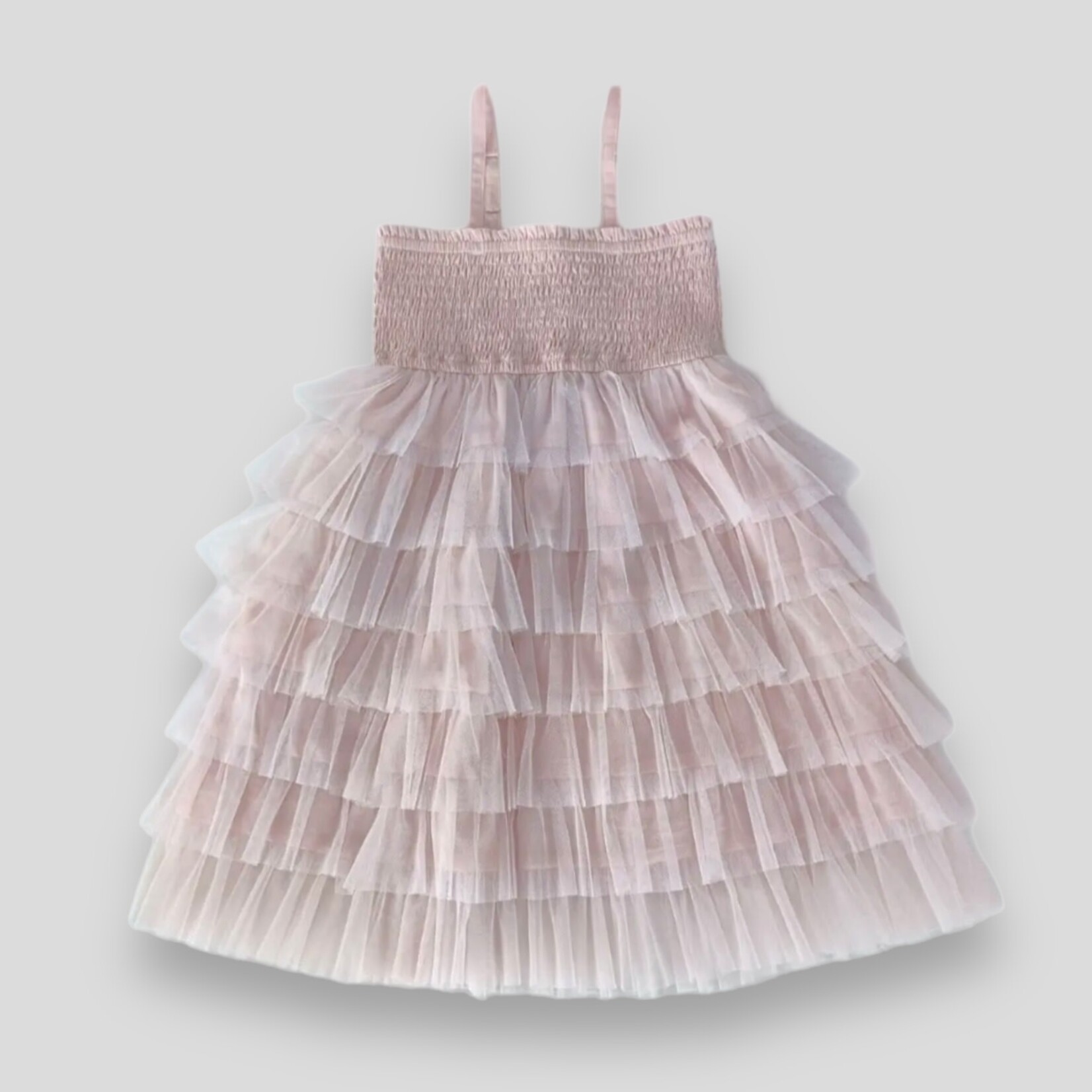 Yo Baby Full Tiered Tulle Dress - Pink
