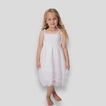 Yo Baby Half Tiered Tulle Dress - White