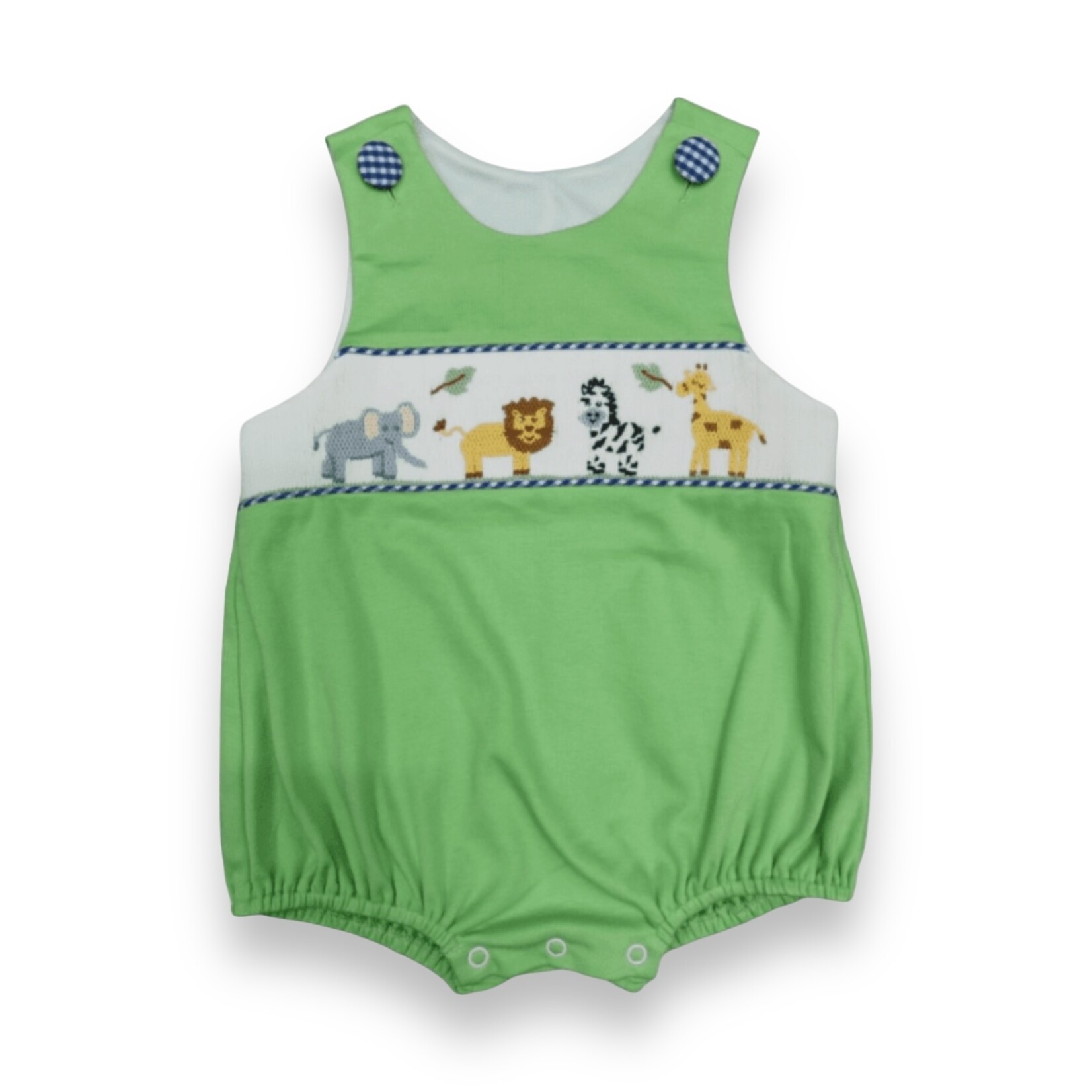 Three Sisters Safari Smocked Boy Bubble