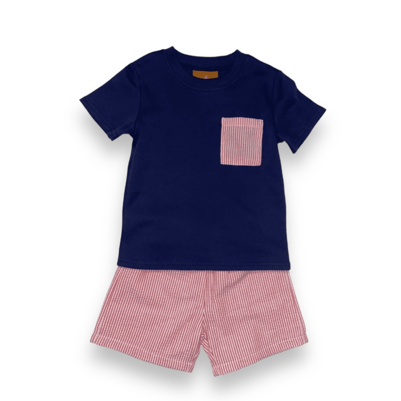Millie Jay Hudson Navy/Red Short Set